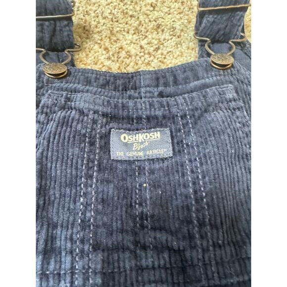 Osh Kosh B'Gosh Boys Blue Corduroy Denim/Jean Overalls size 4T, 100% cotton - Picture 5 of 14